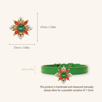 【Mori Cat】Pet Collar With Cultural Ornament Gem – Rococo Inspired