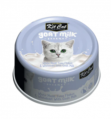 【Kit Cat】猫咪罐头 - 山羊奶金枪鱼&银鱼 70g