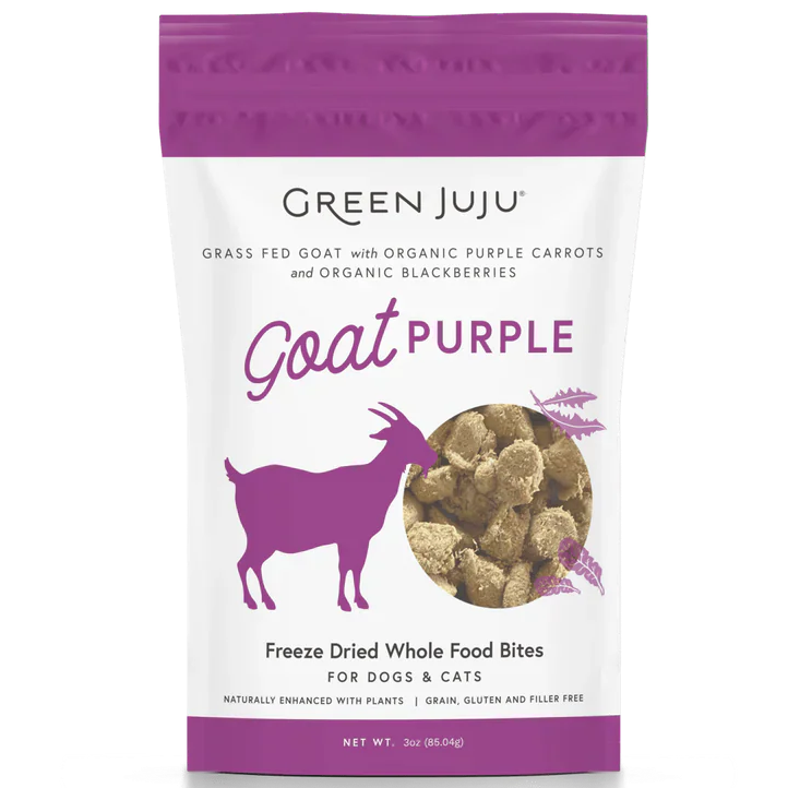 【Green Juju】Freeze Dried Whole Food Bites Goat Purple -  3oz / 85g