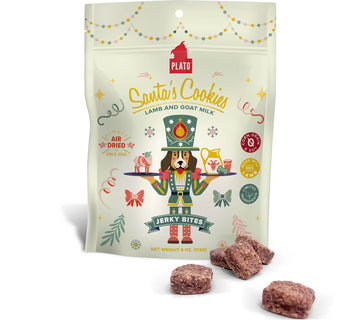 【Plato Pet Treats】Dog Treats -  Santa's Cookies - Lamb and Goat Milk 4oz