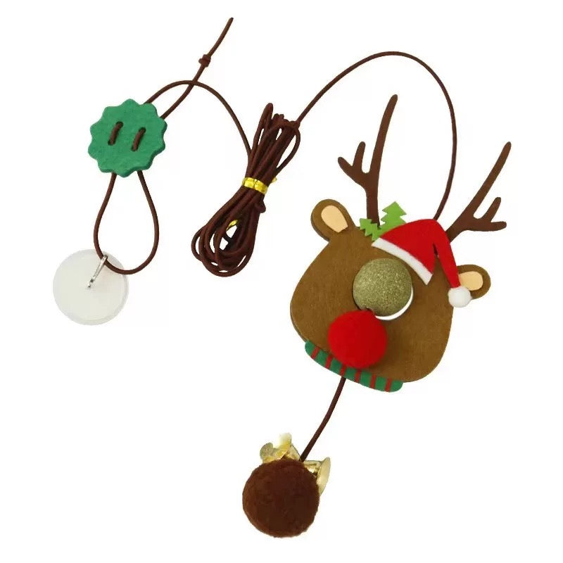 【Clearance】Christmas Catnip Hanging Cat Toy