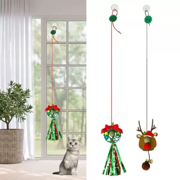 圣诞猫薄荷悬挂玩具