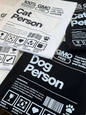 Cat Person & Dog Person CuTee – Cute T-Shirt for Pet Lovers