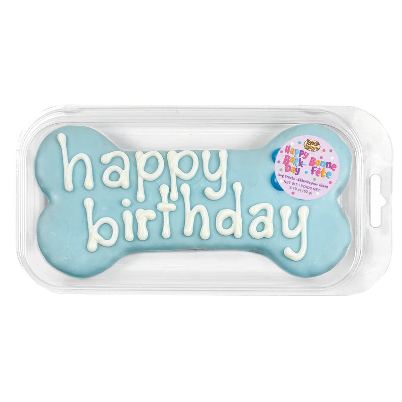 【Bosco and Roxy‘s BNR】Prepackaged Large Happy Birthday Bone | Birthday
