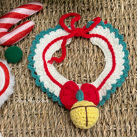 【Purrfect Handcrafts】Christmas Jingle Bell Bowtie Pet Bib