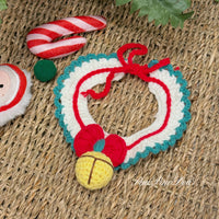 【Purrfect Handcrafts】Christmas Jingle Bell Bowtie Pet Bib