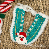 【Purrfect Handcrafts】Christmas Snowy Blue Santa Pet Bib