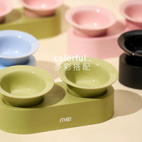 【Makesure】Cute Elevated Ceramic Pet Bowl