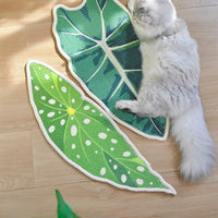 【MAOGULI】Velvet Alocasia Leaf Sisal Wall Scratcher