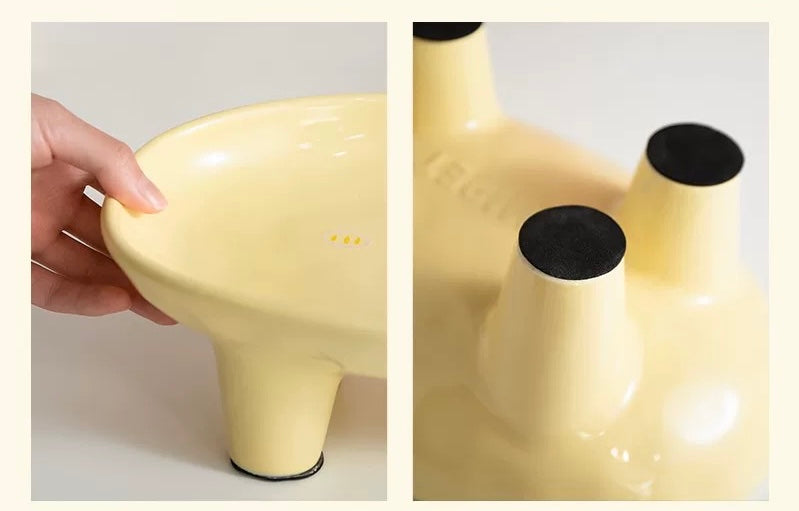 【YimiPet】Pig Trough Ceramic Pet Bowl – Pink Mini Matte Pig
