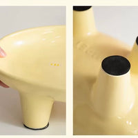 【YimiPet】Pig Trough Ceramic Pet Bowl – Pink Mini Matte Pig