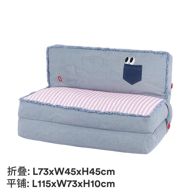 【Zeze】Foldable Denim Pet Sofa Bed