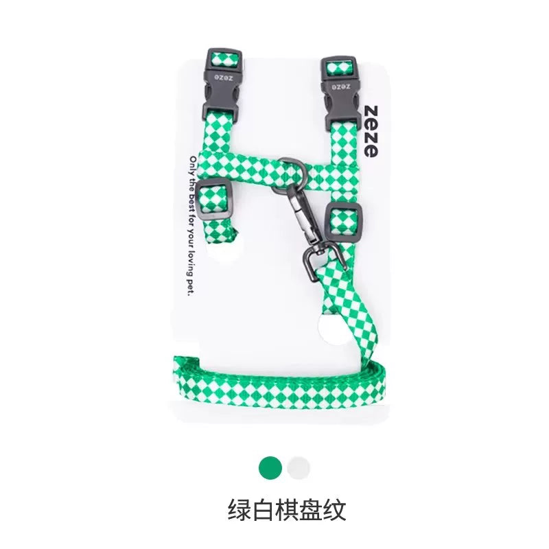 【Zeze】Adjustable Cat Harness & Leash Set