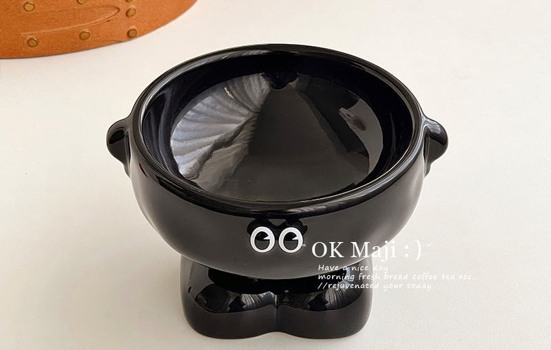 Lil Monster - Ceramic Bowl, Elevated Pet Water and Food Bowl
