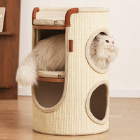 【Hoopet】Roman Holiday Sisal Cat Tower 65CM