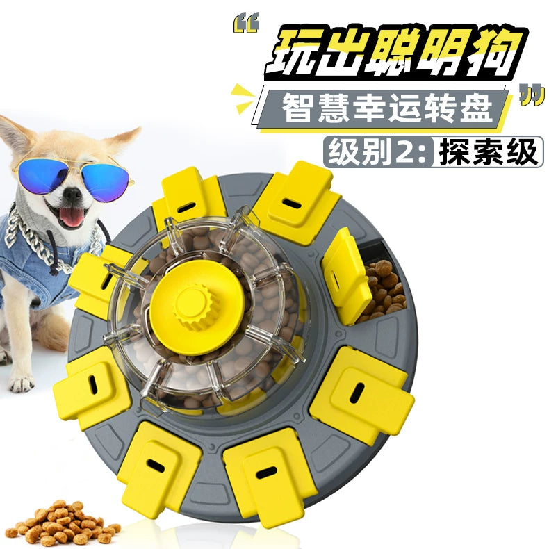 【KADTC】Lucky Spinner Interactive Puzzle Feeder (Grey) (Hardness Level 2)