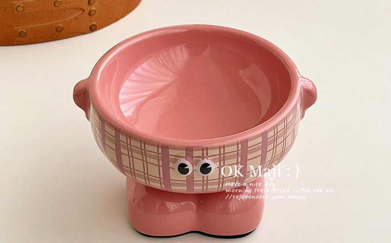 Lil Monster - Ceramic Bowl, Elevated Pet Water and Food Bowl