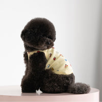 Adorable Spring Custard Vest – Comfy Cotton Pet Loungewear 😊🐶🌸