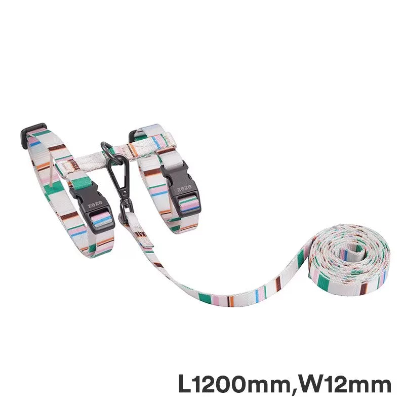 【Zeze】Adjustable Cat Harness & Leash Set