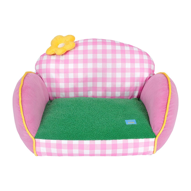 【Zeze】Floral Pet Sofa Bed
