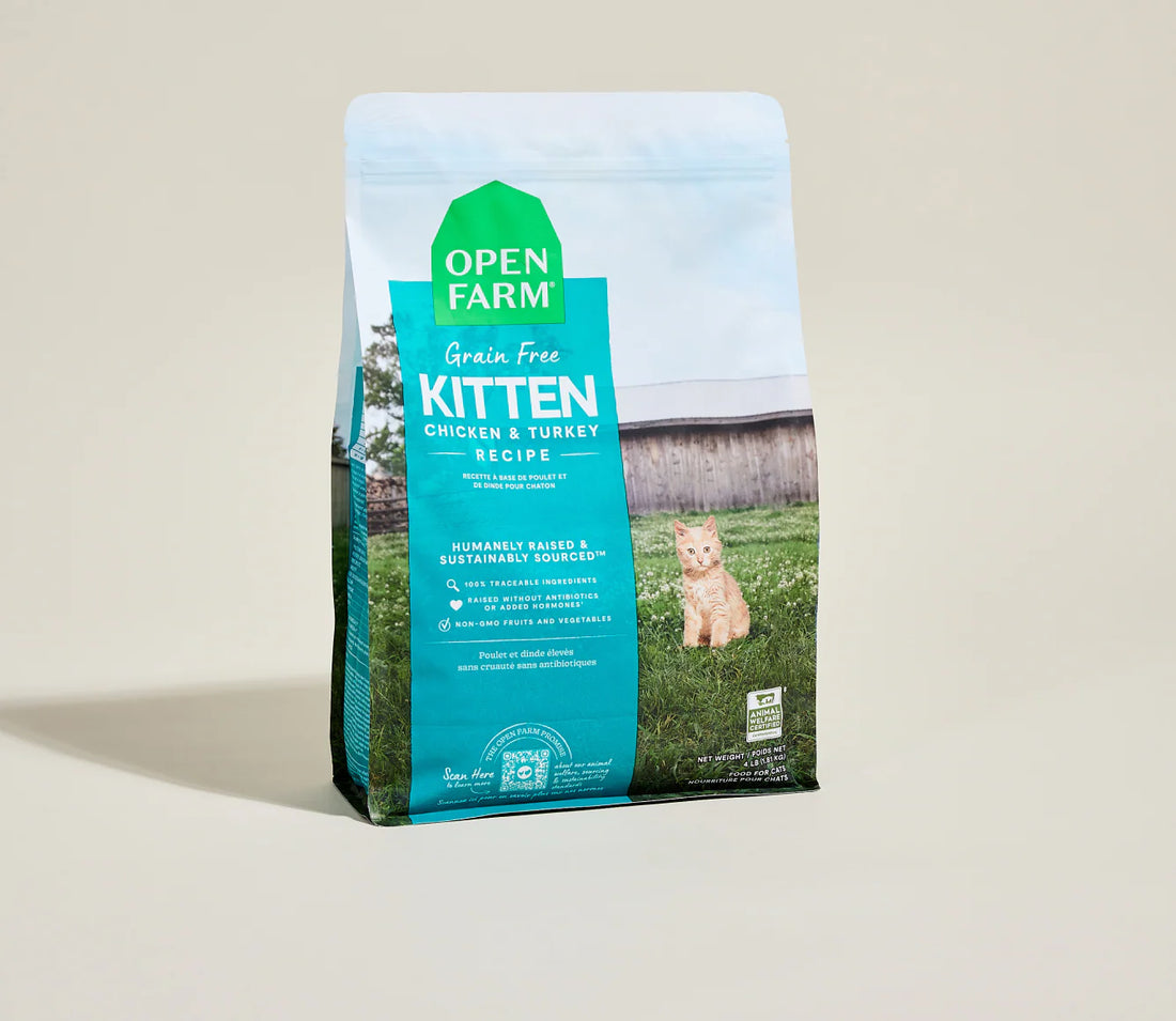 【Open Farm】Kitten Recipe Kibble - Chicken & Turkey Recipe - 4lb / 1.81 kg
