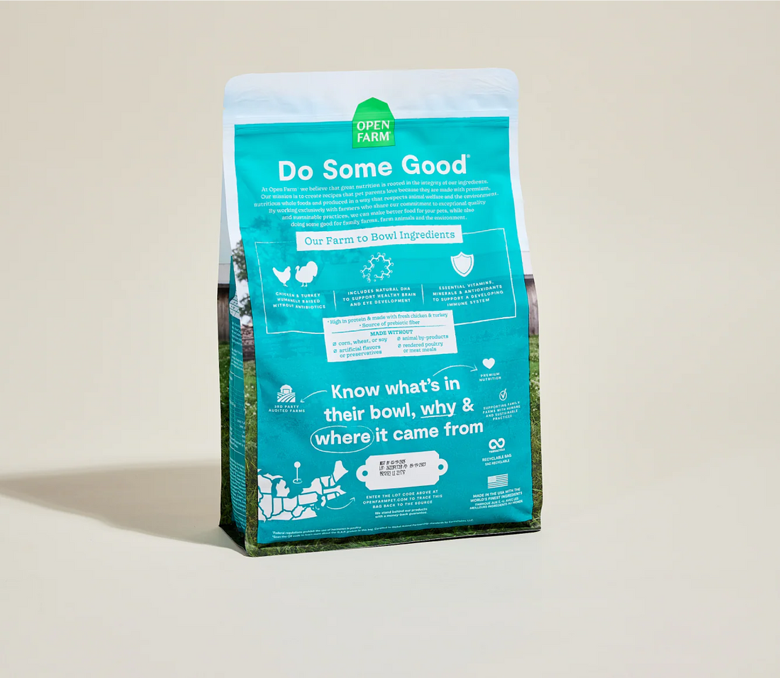 【Open Farm】Kitten Recipe Kibble - Chicken & Turkey Recipe - 4lb / 1.81 kg