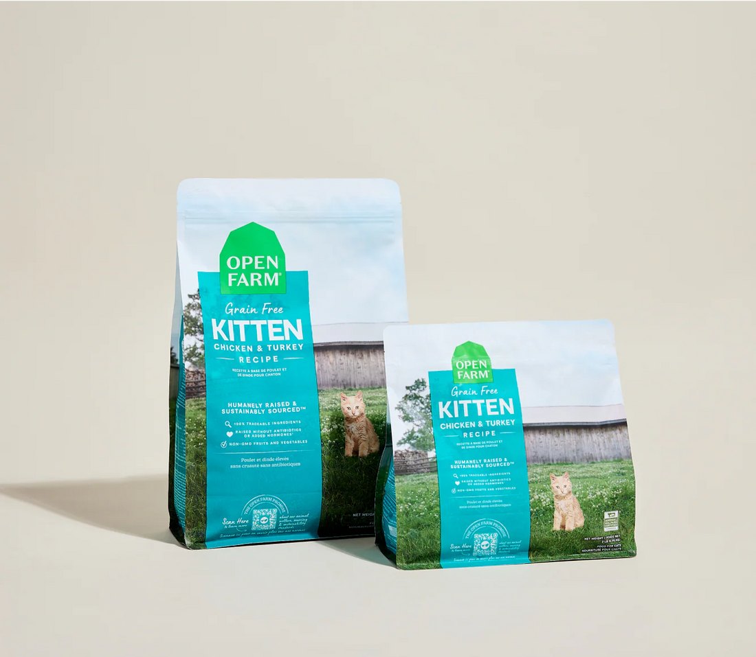 【Open Farm】Kitten Recipe Kibble - Chicken & Turkey Recipe - 4lb / 1.81 kg
