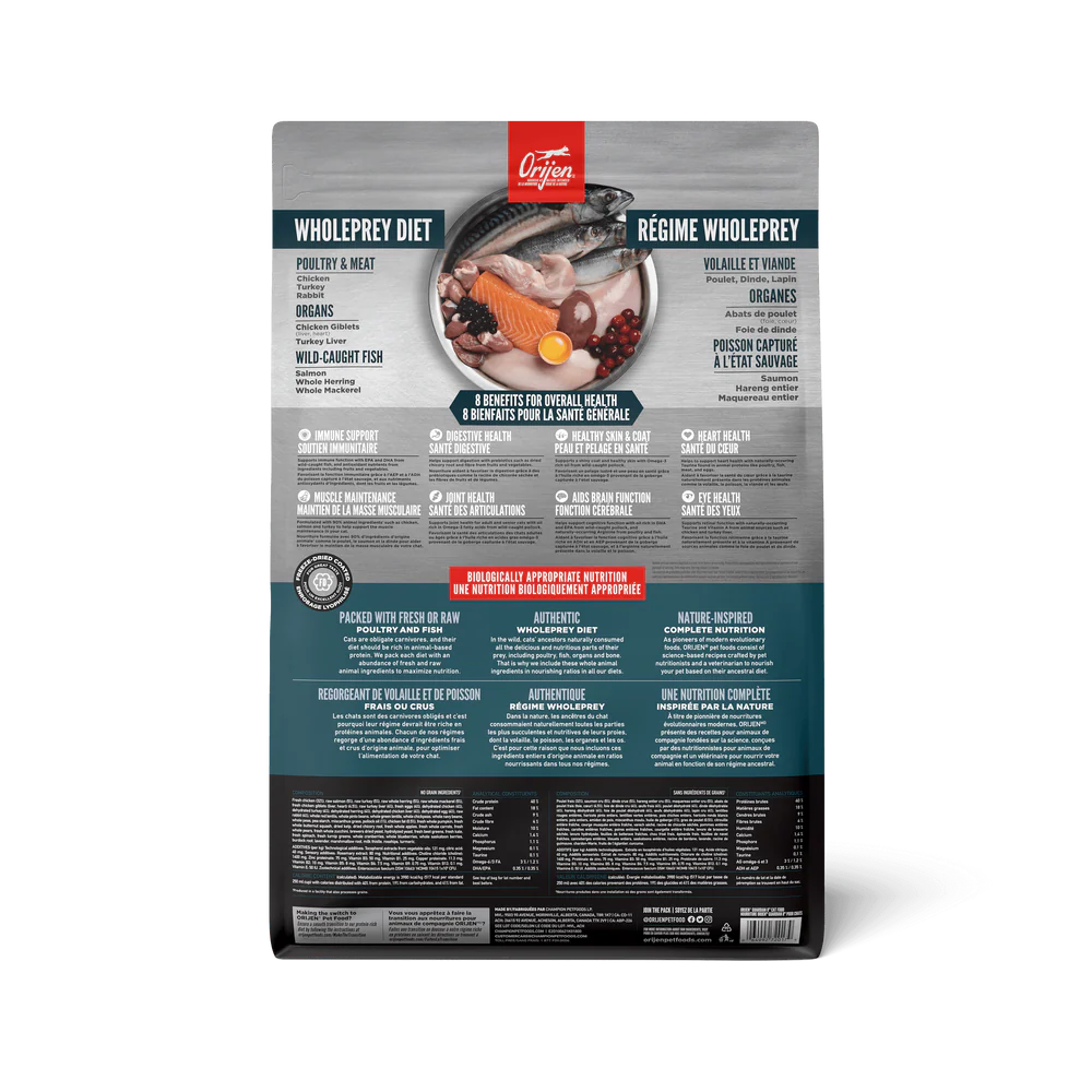 【Orijen】Cat Dry Food - Guardian 8 - 1.8 kg & 4.5kg