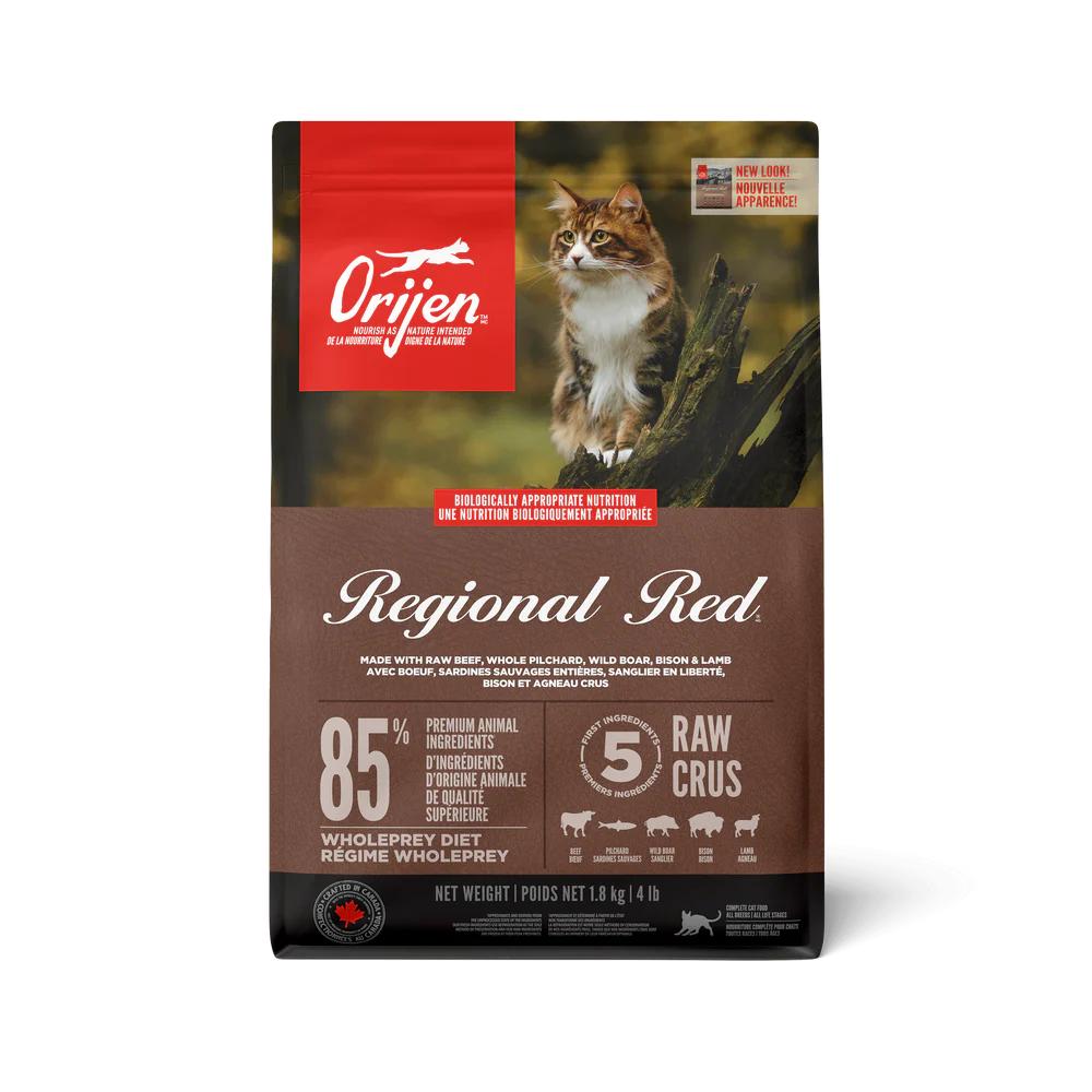 【Orijen】Cat Dry Food - Regional Red - 1.8 kg & 5.4kg