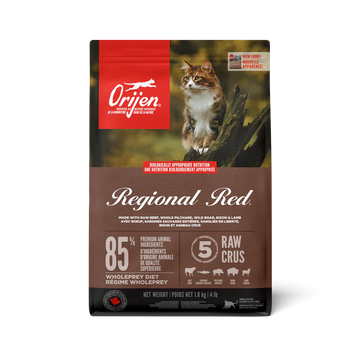 【Orijen】Cat Dry Food - Regional Red - 1.8 kg & 5.4kg