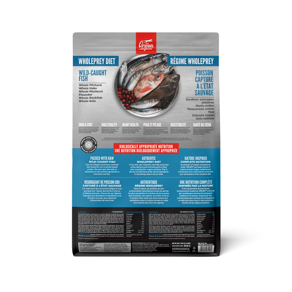 【Orijen】Cat Dry Food - Six Fish- 1.8 kg & 5.4kg