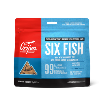 【Orijen】Freeze-Dried Cat Treats - Six Fish - 35g