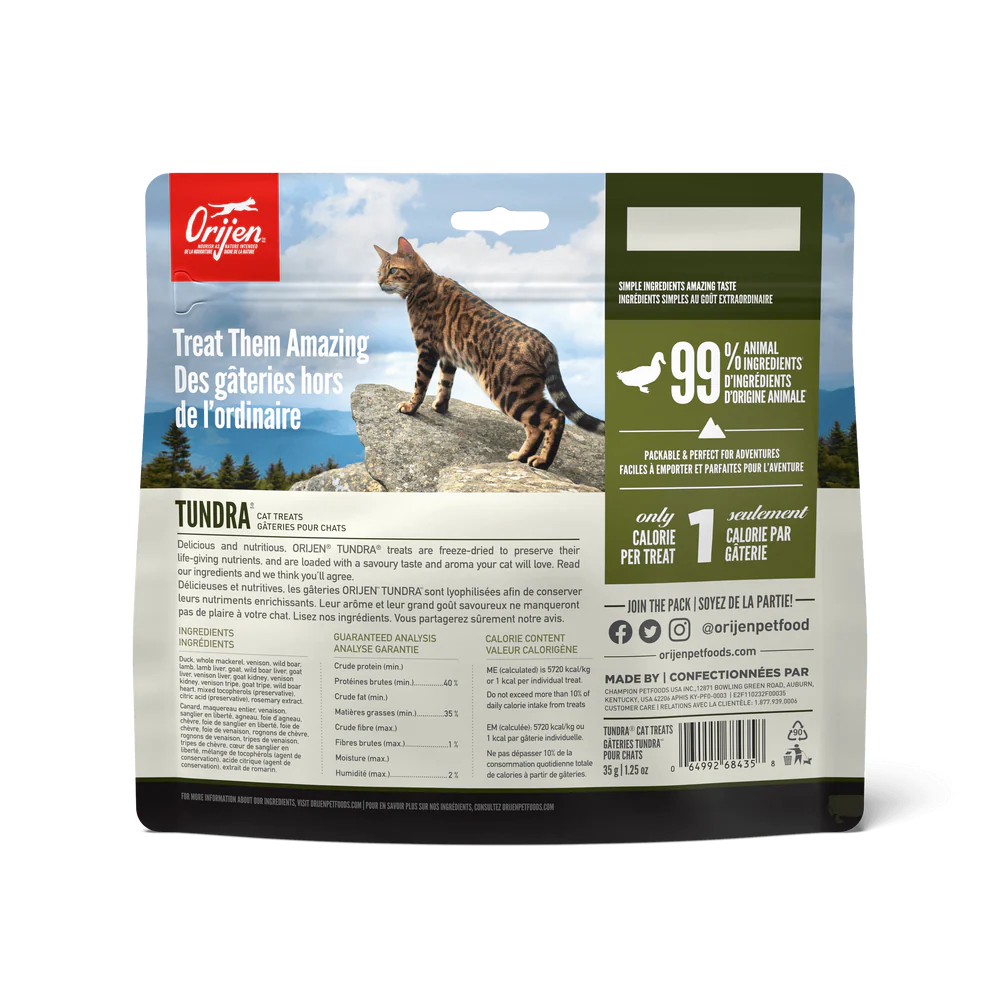 【Orijen】Freeze-Dried Cat Treats - Tundra - 35g