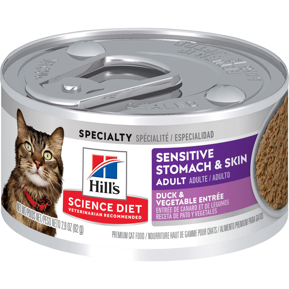 【Hills】Sensitive Stomach Skin Cat Duck 2.9oz