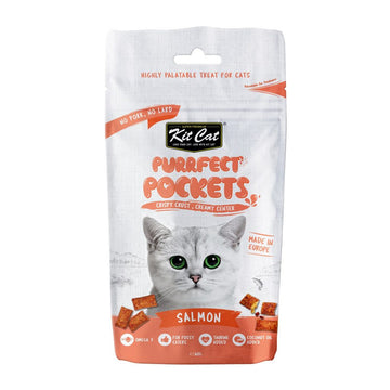 【Kit Cat】Purrfect Pockets Cat Treat - Salmon 60 g