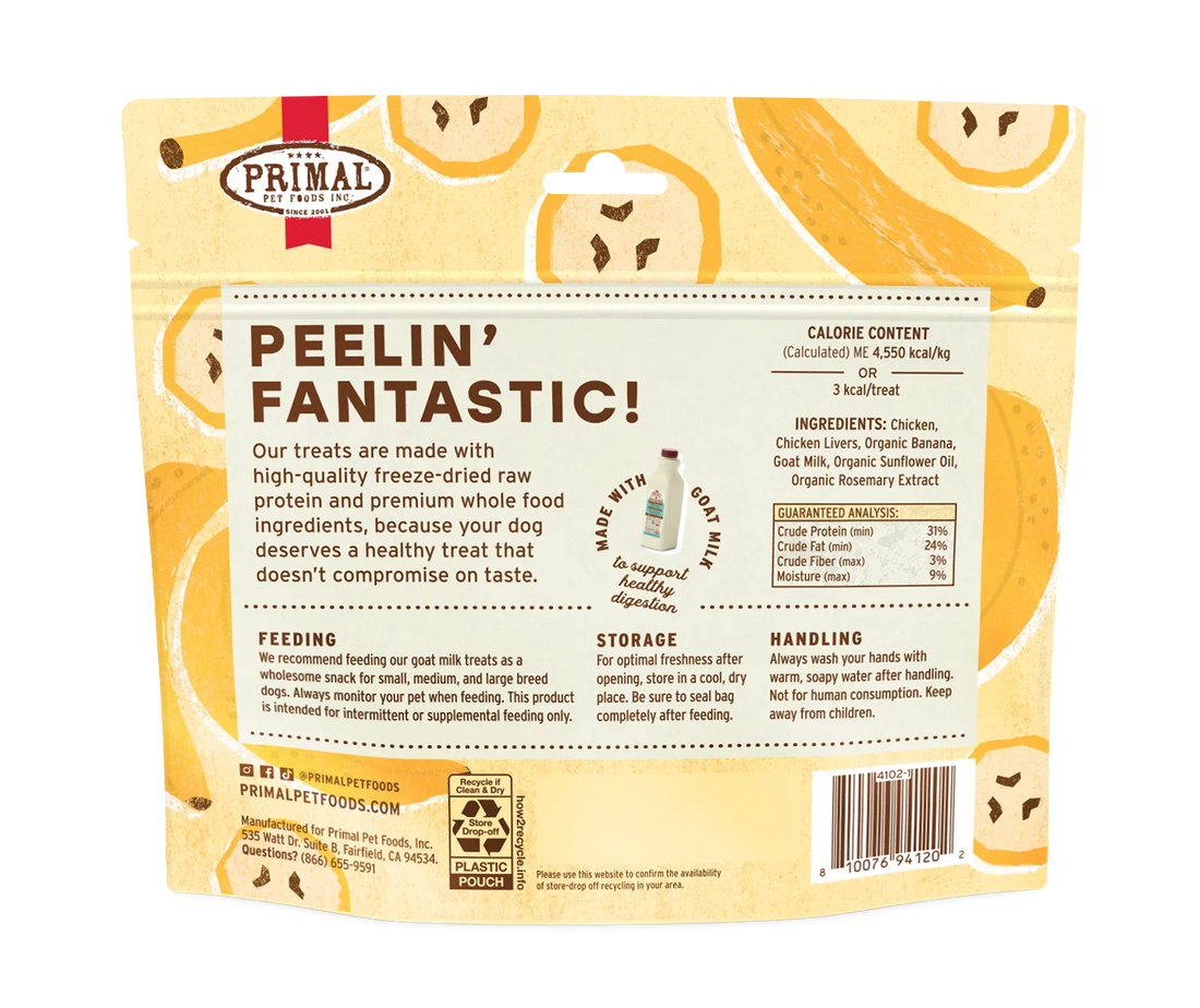 【Primal】南瓜香蕉配山羊奶狗狗零食
