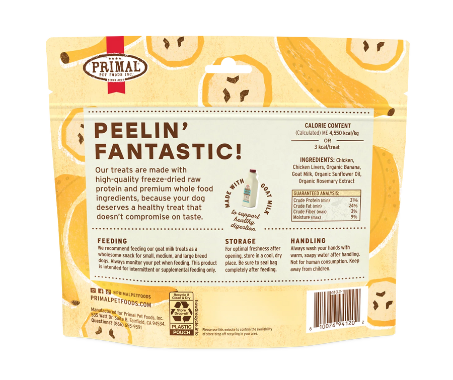 【Primal】南瓜香蕉配山羊奶狗狗零食