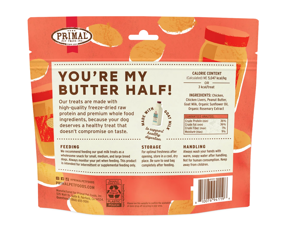 【Primal】南瓜香蕉配山羊奶狗狗零食