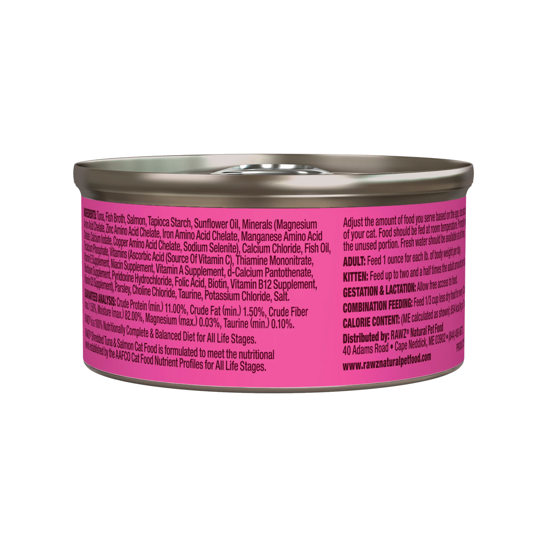 【Rawz】Shredded Tuna & Salmon Cat Food Recipe 3oz