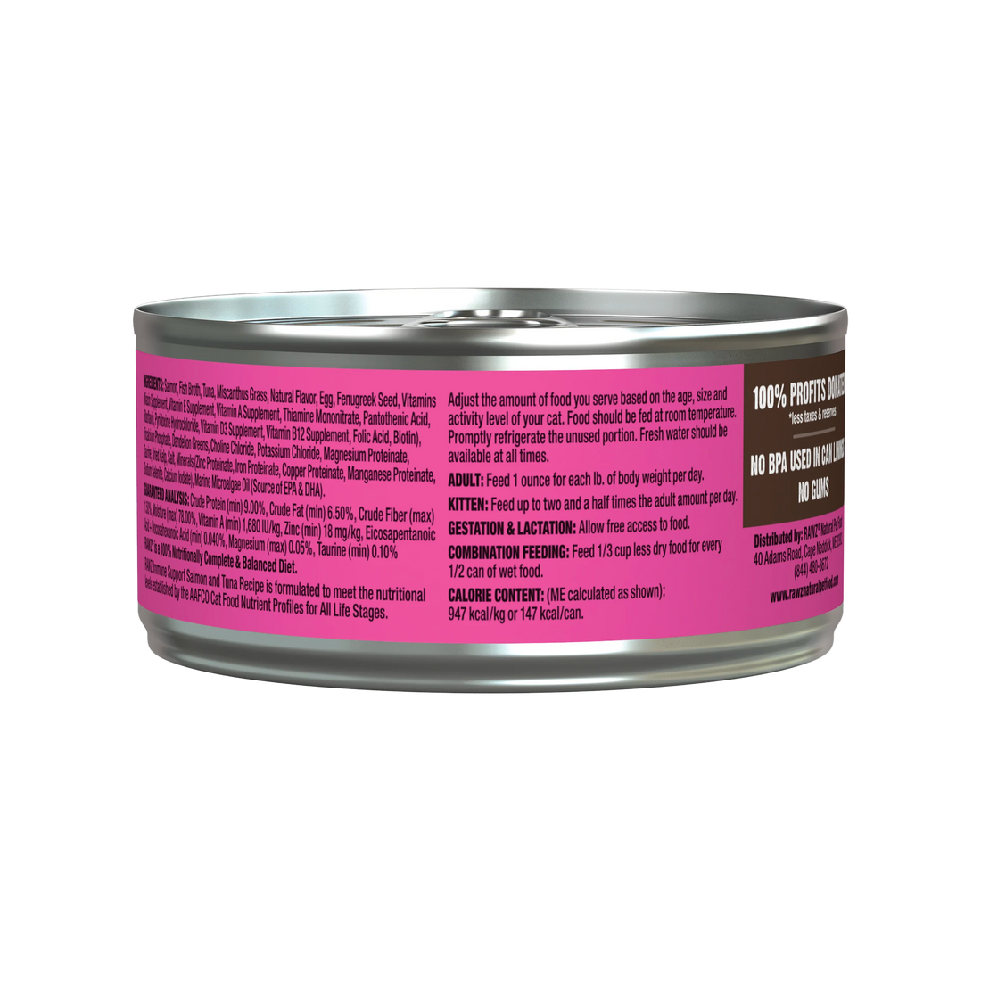 【RAWZ】Cat Can - Immune Support - Salmon & Tuna 5.5oz