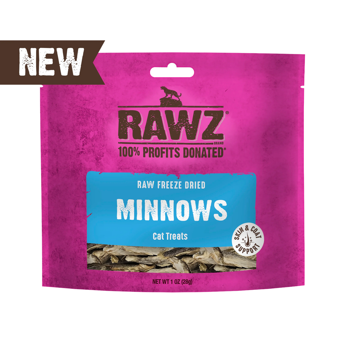 【Rawz】Raw Freeze Dried Minnows Cat Treats