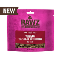 【Rawz】Raw Freeze Dried Venison, Goat's Milk & Green Mussels Cat Treats
