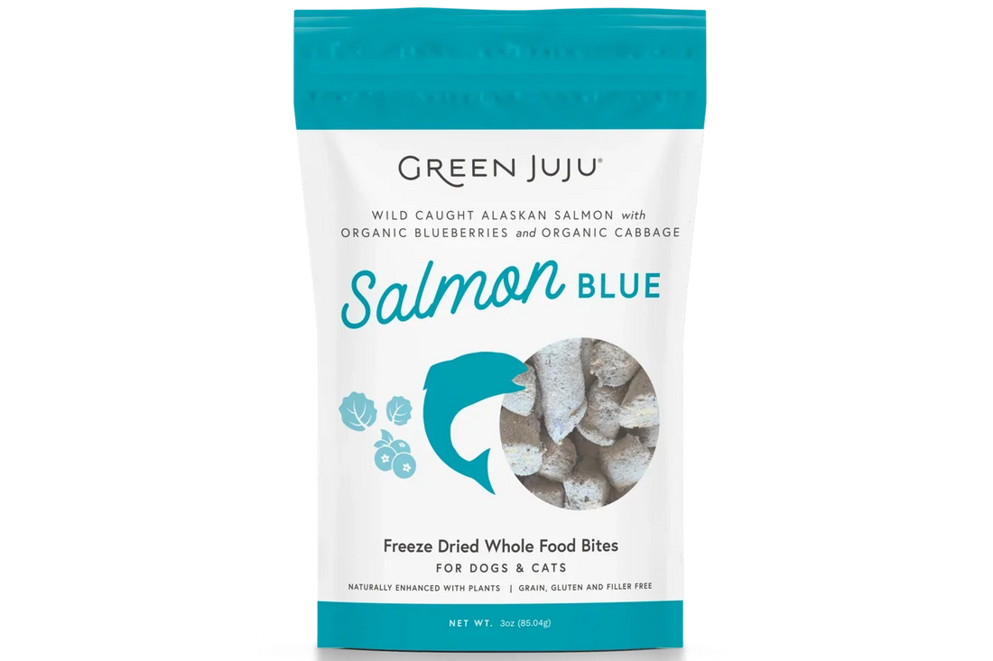 【Green Juju】Freeze Dried Whole Food Bites Salmon Blue -  3oz / 85g