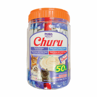 【INABA】Churu Tuna & Seafood Variety 50 Tubes