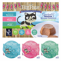 【LITTLE BIG PAW】Seafood Variety Pack Mousse For Cats