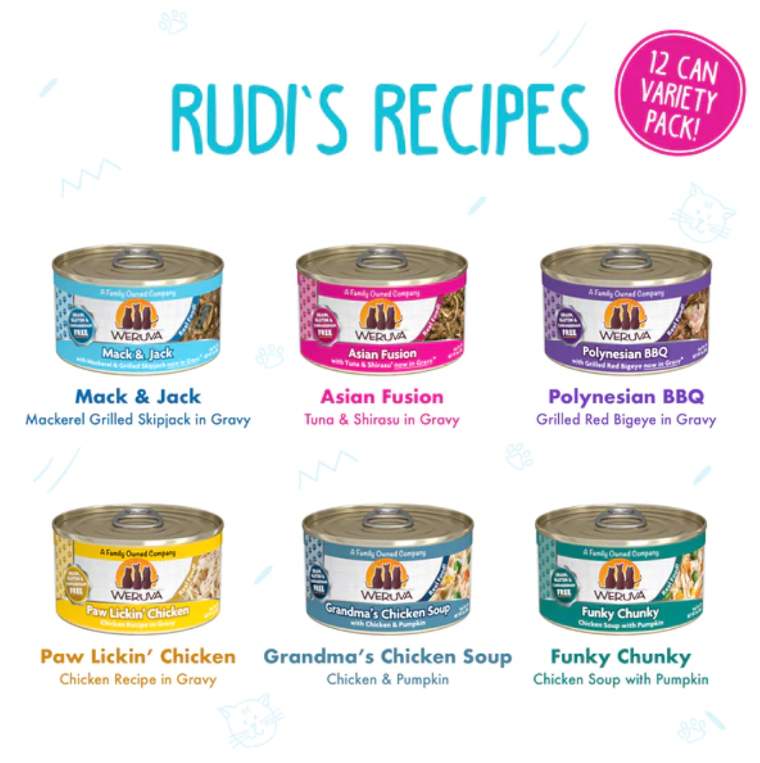 【WERUVA】猫罐头 - Rudi's Recipes 多种装 12罐