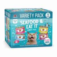 【WERUVA】Cat Can - Seafood & Eat It! Variety Pack 12ct