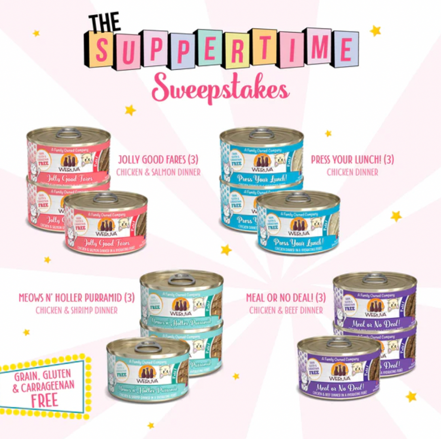 【WERUVA】Cat Can - The Suppertime Sweepstakes Variety Pack 12ct