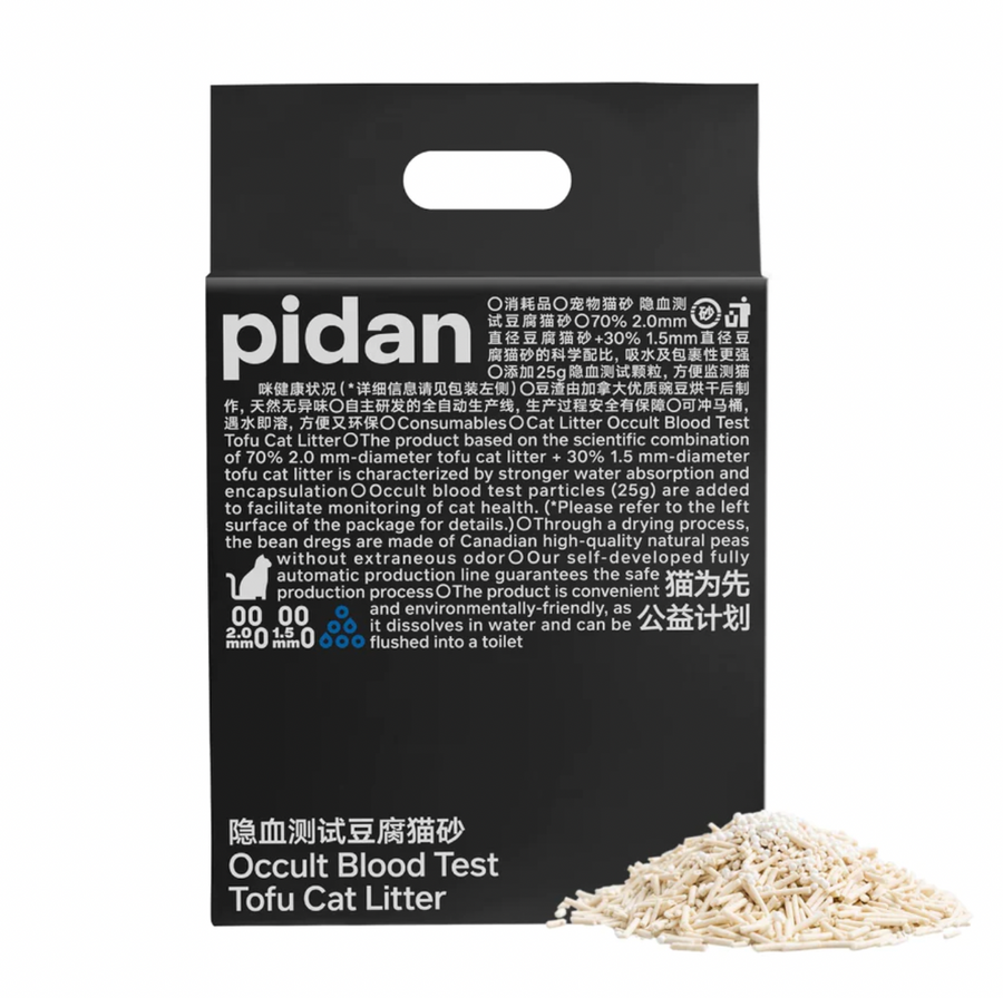 【PIDAN】原味豆腐猫砂 - 6L (在家帮助自检, 提示猫咪健康隐患)