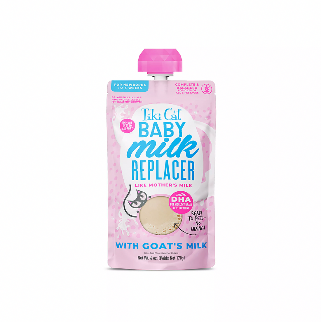 【Tiki Cat】 Baby™ Milk Replacer with Goat's Milk 6oz